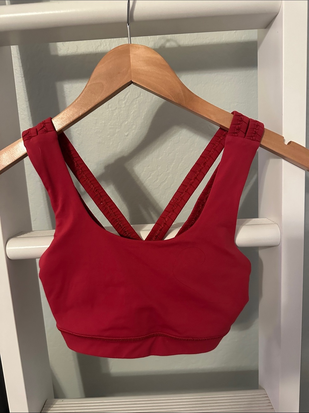 lululemon athletica Red Crisscross Back Sports Bra